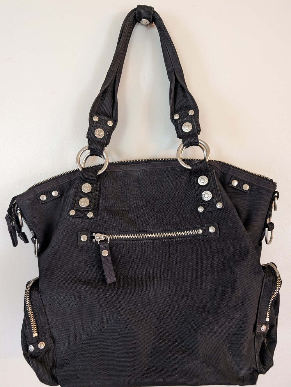 Vintage George Gina & Lucy GGL NewPort Moxie Multipocket Bag Black - Picture 8 of 12